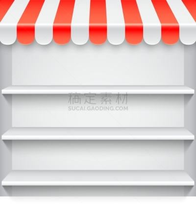 白色,红色,遮阳篷,分离着色,商务,塑胶,图像,超级市场,模板,商店
