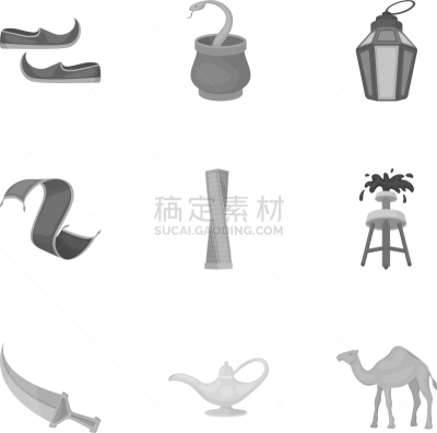 阿拉伯联合酋长国,巨大的,分离着色,篮子,地毯,图像,蛇,土耳其式咖啡壶,收集