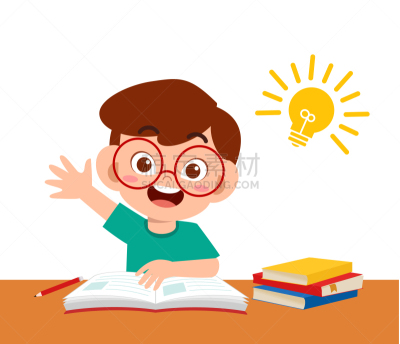 可爱的,儿童,家庭作业,幸福,想法,铅笔,学校用品,绘画插图,人脑,书