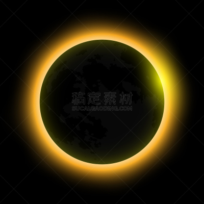 日月食,日食,夜晚,阶段,圆形,球体,黄色,红色,黑色,发光