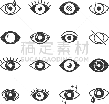 视力,标志,符号,视角,动物眼睛,人的眼睛,眼球,弯曲,关爱,剪影