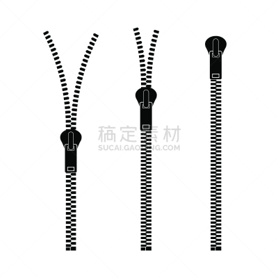 绘画插图,关闭的,开着的,矢量,拉链,字体,金属质感,易接近性,背景分离,纺织品