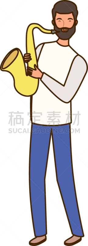 萨克斯,白色背景,青年男人,管弦乐队,爵士乐队,乐队,交响乐团,风,传统节日,设备用品