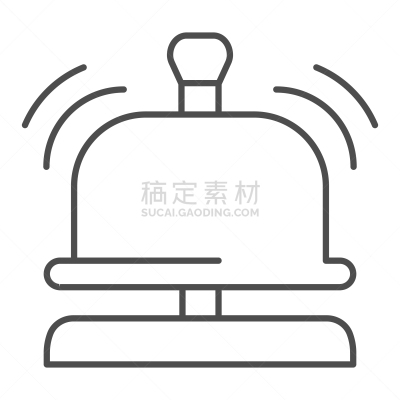 线图标,服务铃,细的,直的,汽车旅馆,品牌名称,证章,顾客,蜘蛛网