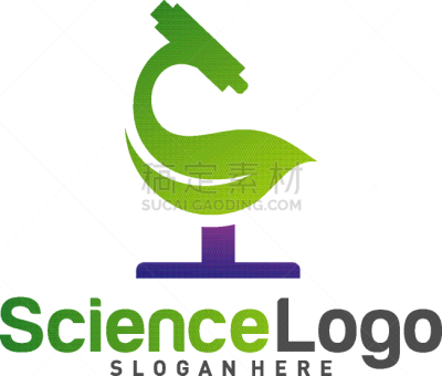 nature microscope icon logo concept creative