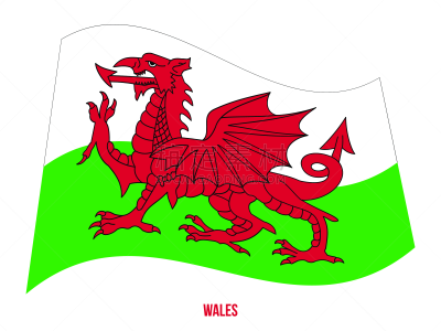 英国,绘画插图,威尔士,白色背景,矢量,威尔士旗,自由,全球通讯,人种,地球形