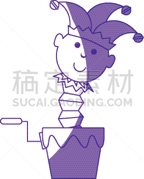 玩具,盒子,分离着色,可爱的,奇异小人玩具盒,塑胶,图像,小的,矢量