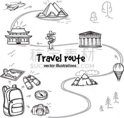草图,概念,海上航道,华丽的,夏天,旅行者,动作,旅行,休闲,绘制
