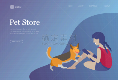 狗,动物,儿童,卡通,进行中,乐趣,幸福,宠物,猫,小猫