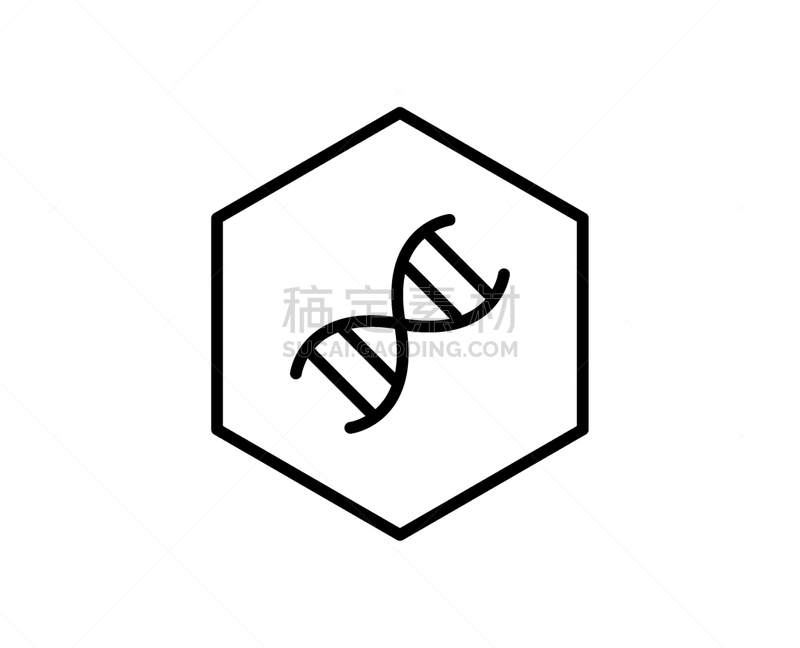 健康保健,线图标,生物学,自然,人,符号,生物科技,技术,图像,染色体