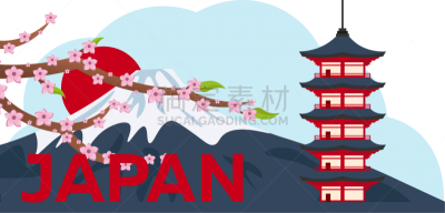 日本,山,樱之花,富士山,樱桃,自然美,夏天,旅行,花