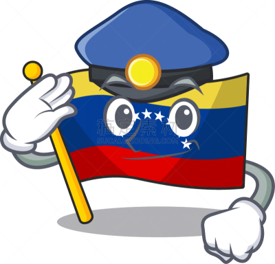 警官,委内瑞拉,形状,卡通,可爱的,旅途,纺织品,侦探,面部表情