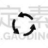 古老的,符号,标志,计算机图标,箭头符号,脐钉,下一个,精神振作,转,重复