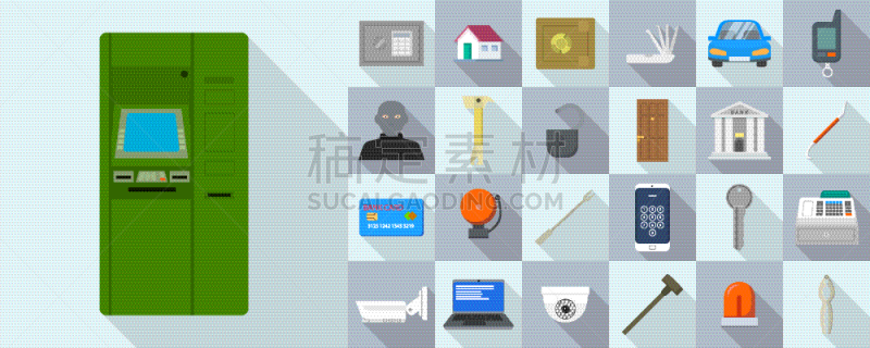 夜贼,计算机图标,盗贼,男人,性格,布置,监视