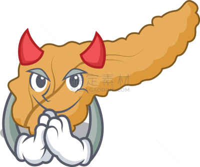 恶魔,吉祥物,卡通,胰腺,时尚,生物学,可爱的,健康保健,蹦