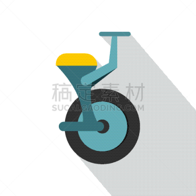 蓝色,单轮脚踏车,扁平化设计,计算机图标,环境,平衡,技术,莫诺湖,现代,活动