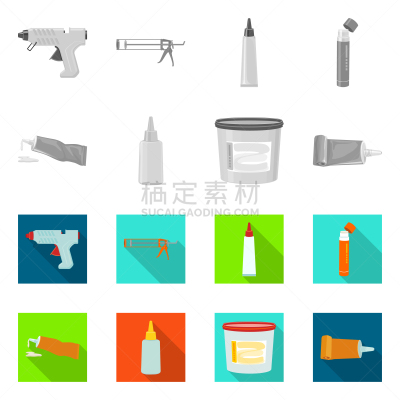 设备用品,分离着色,便签,图标,密封剂,热,大桶,塑胶,棍,建筑业