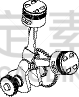 机器活塞,白色,曲柄,两个物体,汽车,蓝图,计划书,工程师,技术,建筑业