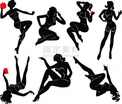 尤物,三个人,头发,足,人,女性,女人,女孩,白色,黑色