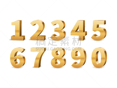 华贵,三维图形,黄金,巨大的,数字,事件,周年纪念,百分比号,玩具,装饰物