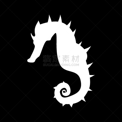海马,白色,鸡尾酒,自然,动物园,海洋,动物,矢量,马