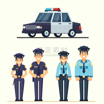 警官,女人,可爱的,幸福,男人,性格,责任,职权,工作
