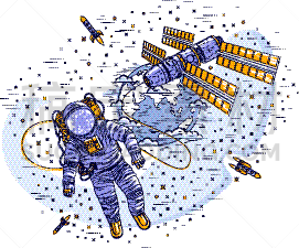 太空,宇航员,风景,秘密,太空船,国际空间站,男人,太空服,飞,联系