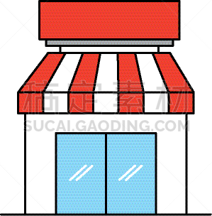 商店,建筑外部,外立面,食品杂货,小的,概念,商务,图像,服务,零售