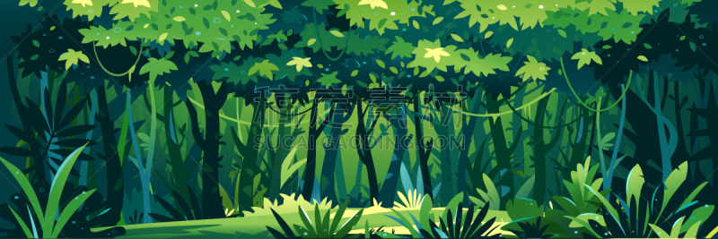 野生植物,黑色,背景,地形,热带雨林,湿,草坪,簇叶从生的,热带气候,野生动物