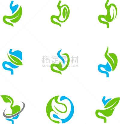 品牌名称,概念,叶子,胃,生物学,健康保健,清新,环境,设计,布置
