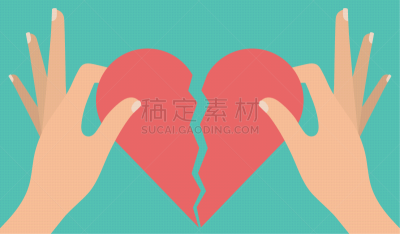 概念,损失,危机,撕破的,绘画插图,卡通,伴侣,纸,痛苦