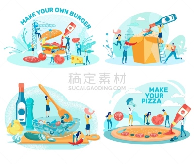 成分,餐馆,绘画插图,晚餐,蔬菜,清新,食品,披萨店,动物群,甜点沙司