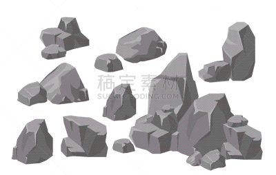 岩石,石头,圆石,模板,建筑业,堆,沙砾,矿物质,粗糙的,布置