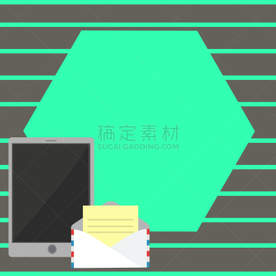 空白的,开着的,信封,药丸,航空邮件,投影屏幕,信使,六边形,灰色,绿色