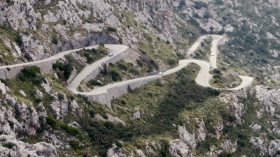 蛇纹路，方向Sa Calobra，Mallorca