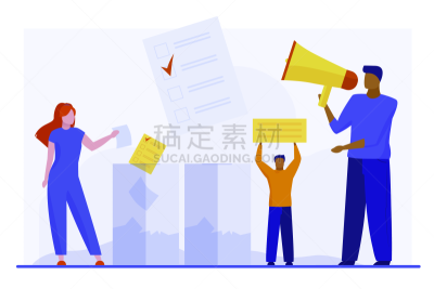 表格,商业广告标志,背景分离,检查表,一个人,候选人,现代,女人,活动家,剪贴画