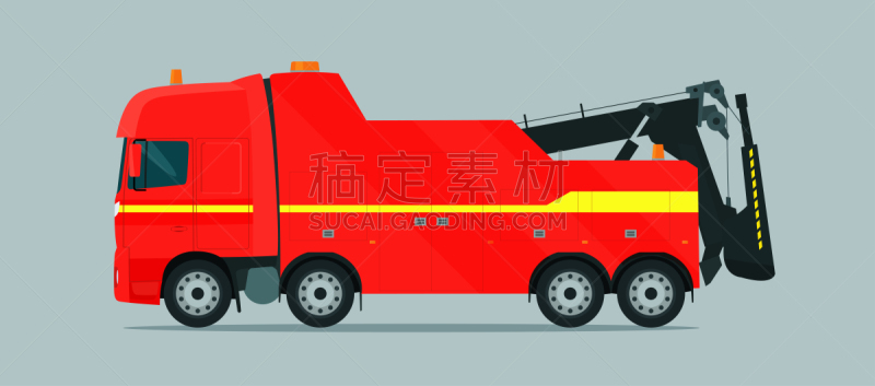 卡车,拖运卡车,绘画插图,矢量,分离着色,扁平化设计,商务,空的,背景分离,汽车