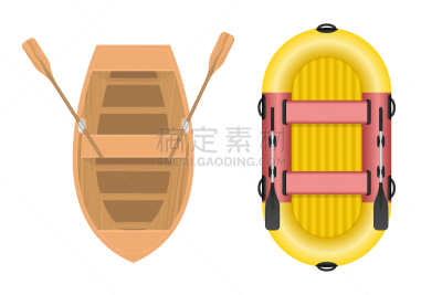 绘画插图,木制,矢量,充气艇,划艇,船,空的,帆,运动,交通方式