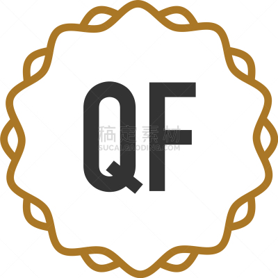 initial letter qf elegance creative logo