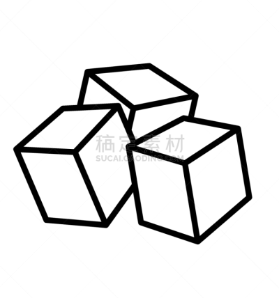 线条,食品,计算机图标,矢量,方糖,冰块,深的,商务,寒冷,几何形状