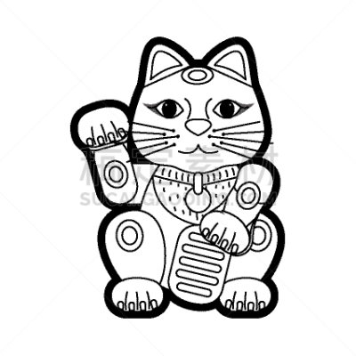 招财猫,可爱的,白色,亚洲,传统,华丽的,运气,玩具