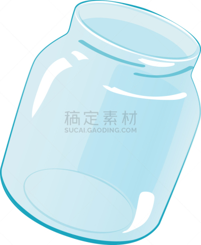 开着的,广口瓶,装入罐中,巨大的,空的,分离着色,白色,厨房器具,空白的,简单背景