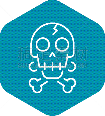 轮廓,破碎的,头骨,时尚,骨头,计算机图标,白色,分离着色,创造力