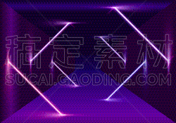 neon scene laser show