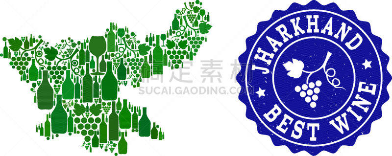 葡萄,恰尔肯德邦,州,酒瓶,含酒精饮料,肮脏的,瓶子,奖,构图