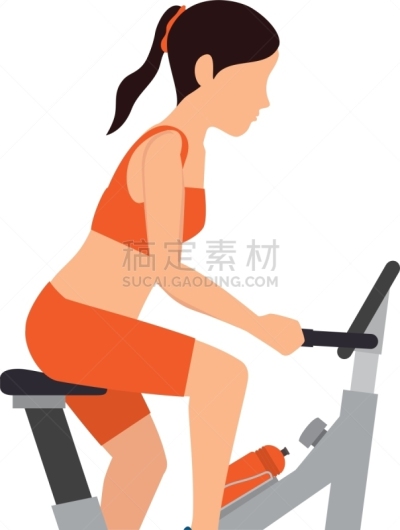 运动,健身车,分离着色,人,制造机器,图像,剪影,设计,旋转,锻炼
