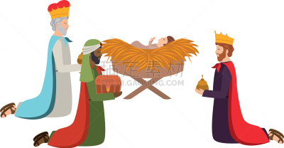 智慧,稻草,Balthazaar,节日,景象,东方三贤士,婴儿