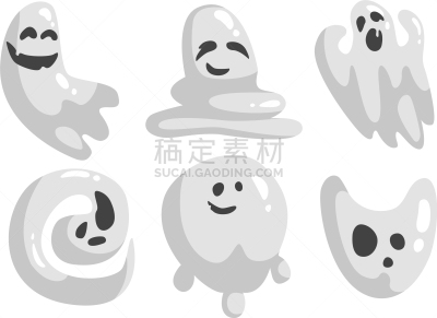 可爱的,白色,鬼,幽默,动画片,秘密,怪异,床单,布置