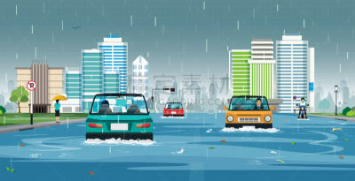 水灾,伦敦城,倾盆大雨,自然,湿,房屋,汽车,城镇,交通,图像