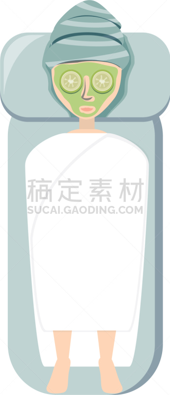 女人,华贵,按摩器,图像,自然美,黄瓜,矢量,发型屋